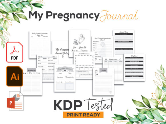 Download My Pregnancy Journal Log KDP Interior - Pregnancy Collection