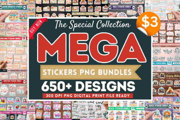 Download The Special Mega Stickers PNG Bundle - Premium Resources
