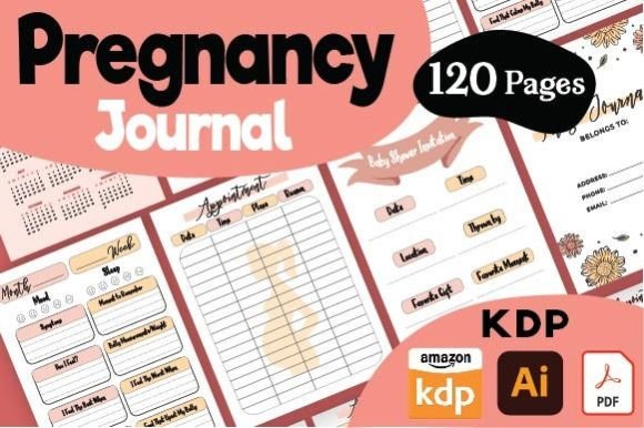 Download My Pregnancy Journal Log | KDP Interior - Pregnancy Collection