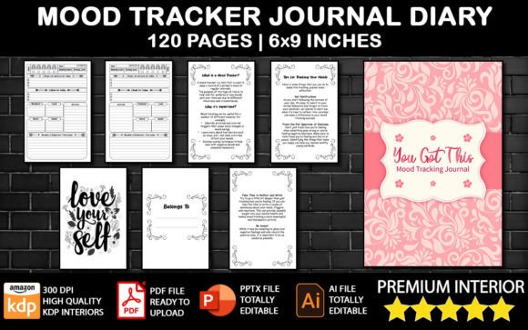 Download Mood Tracker Diary KDP Journal - Diary Collection