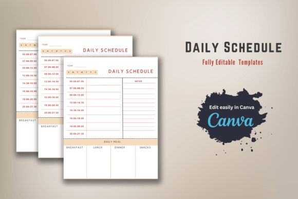 Download Editable Daily Schedule Template - Daily schedule Collection